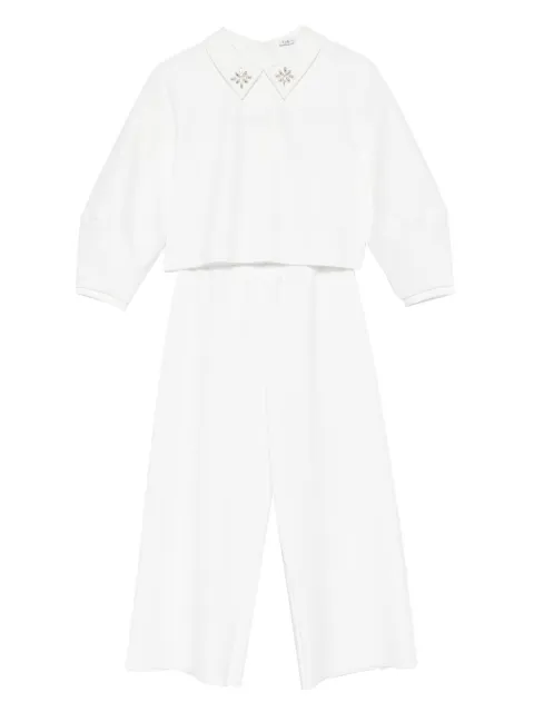 Il Gufo embellished-collar tracksuit