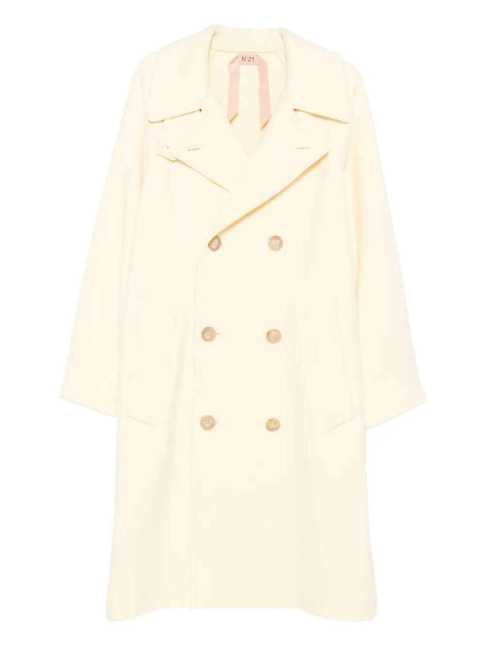Nº21 double-breasted coat | Neutrals | Image 1