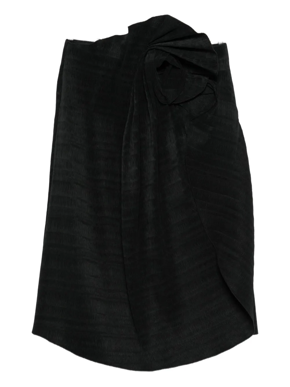 Magda Butrym Floral-knot Skirt In Black