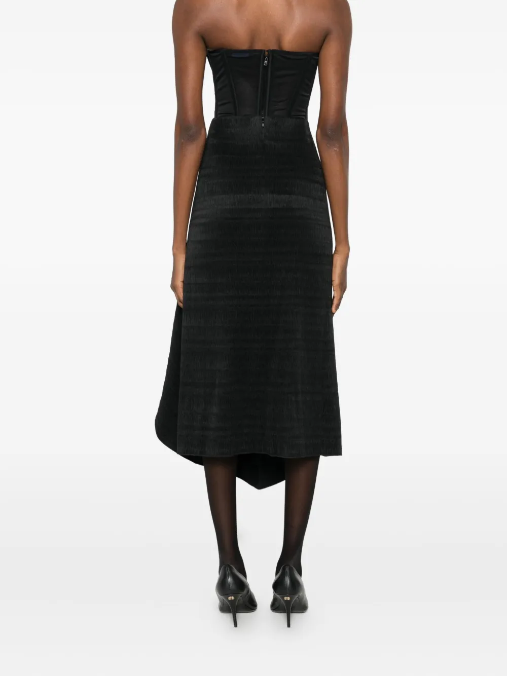 Magda Butrym Floral-knot Skirt In Black