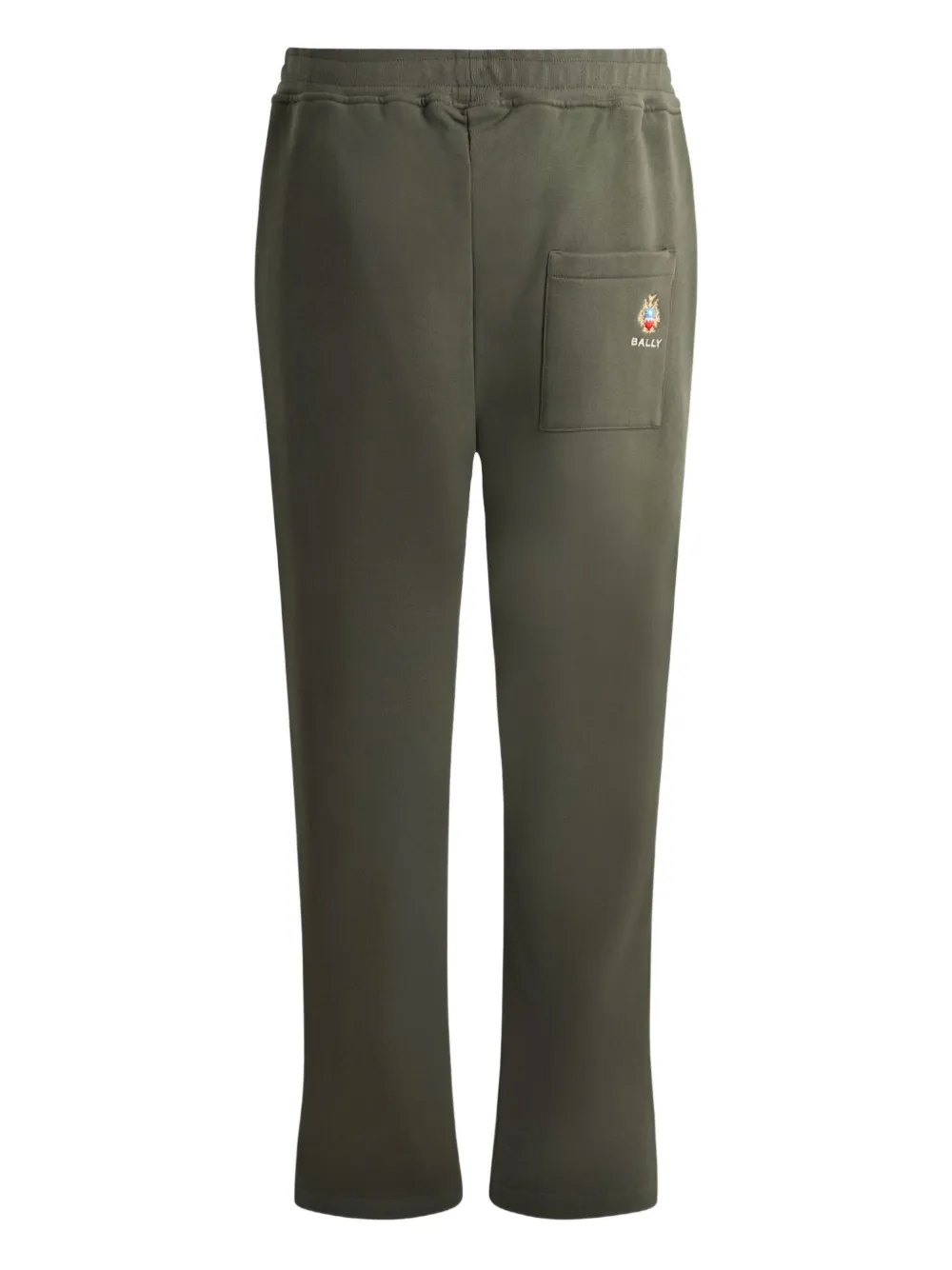 Bally embroidered-crest sweatpants - Groen