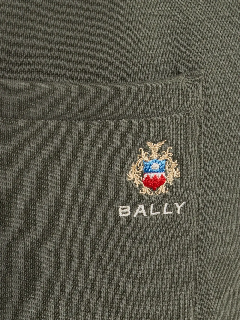 Bally Joggingbroek met geborduurd wapenschild Groen