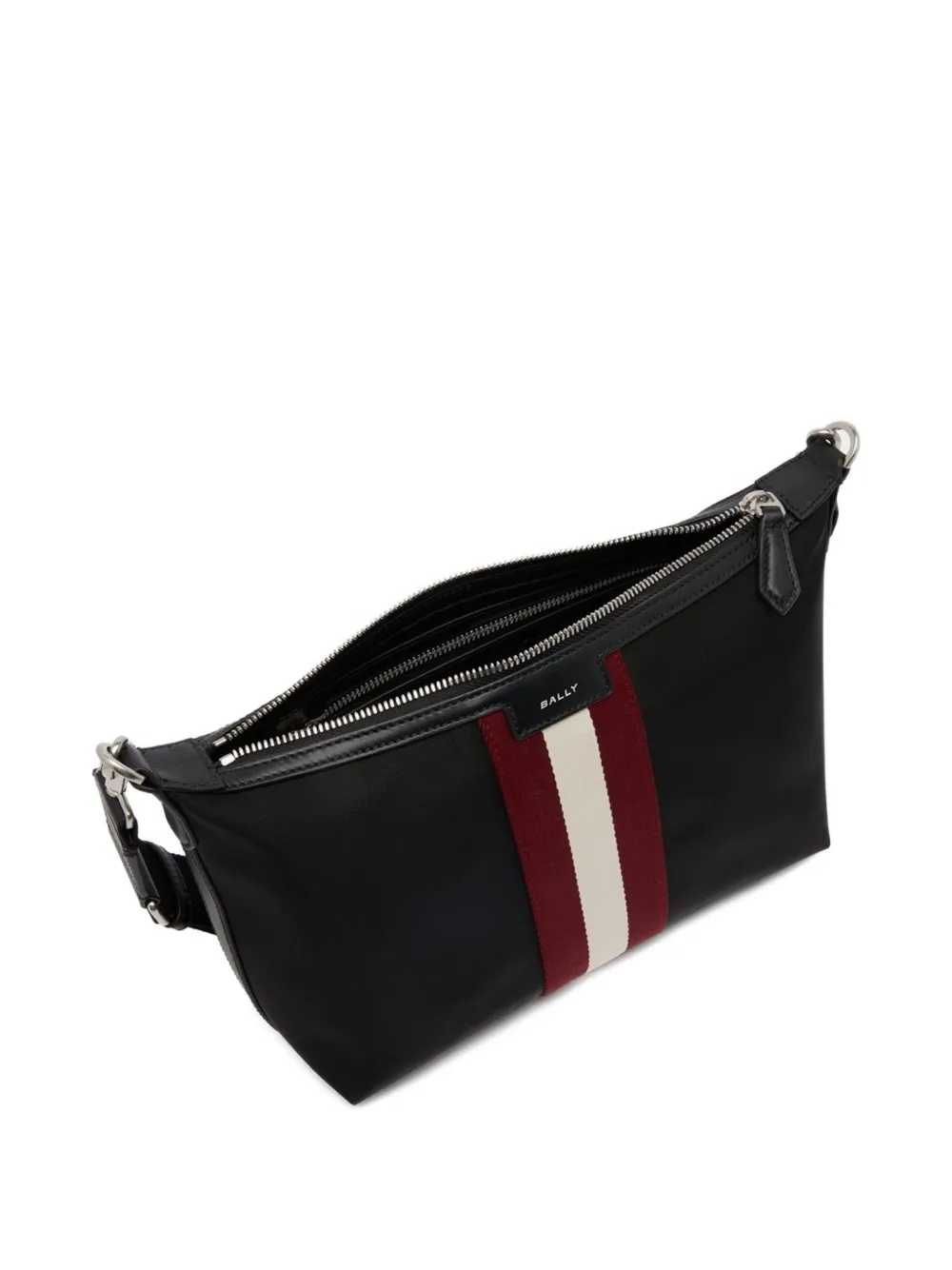 Bally Code Ribbon schoudertas met logo Zwart