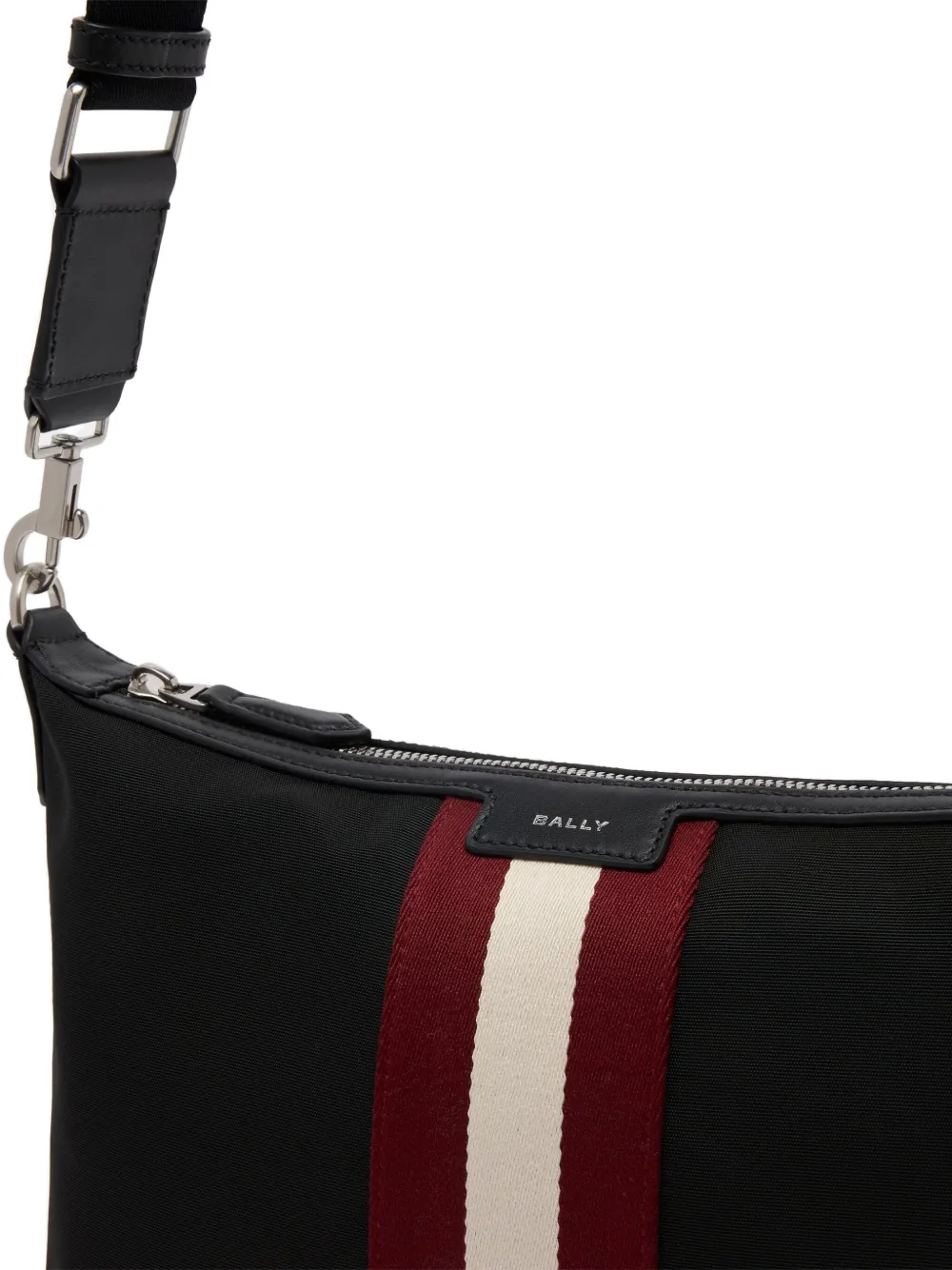 Bally Code Ribbon schoudertas met logo Zwart