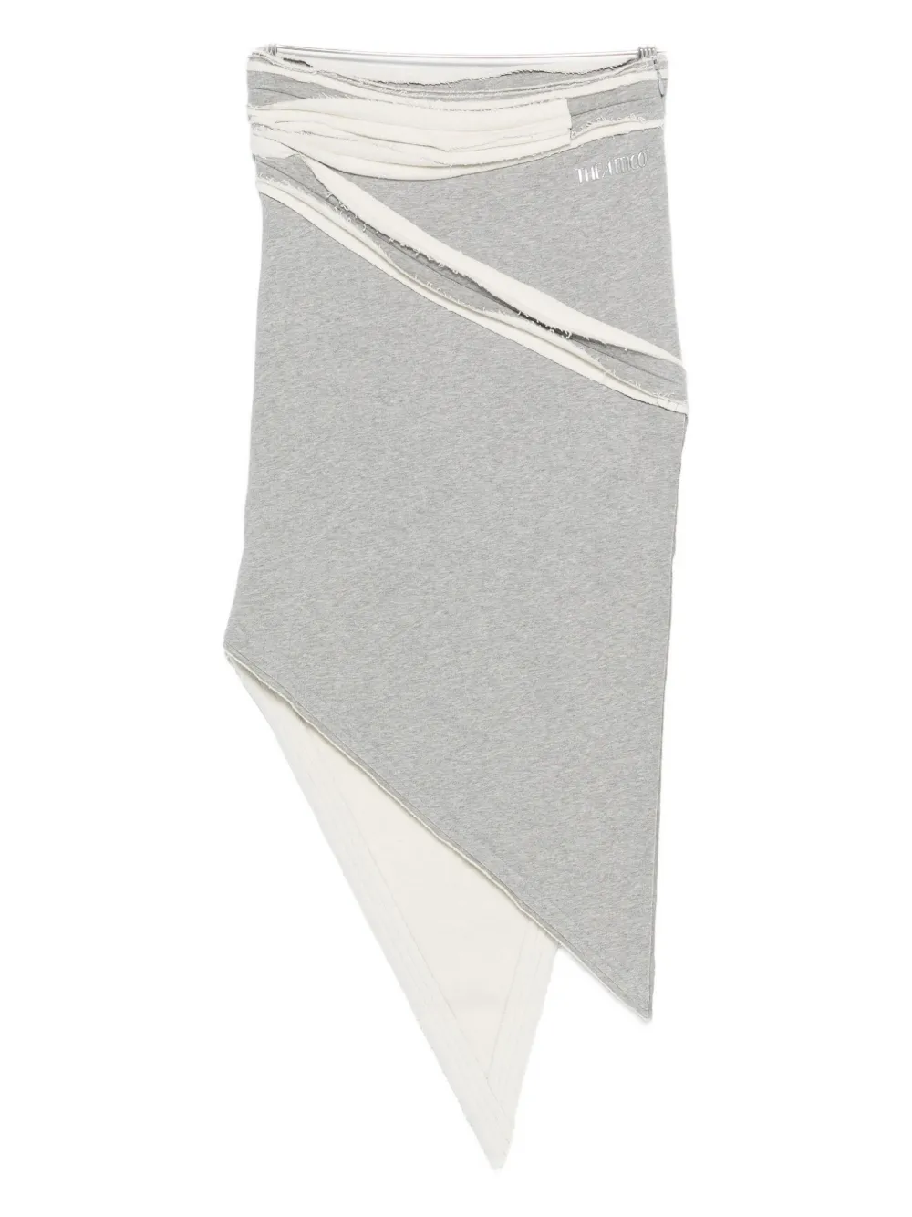 The Attico asymmetric midi skirt | Grey | Image 1