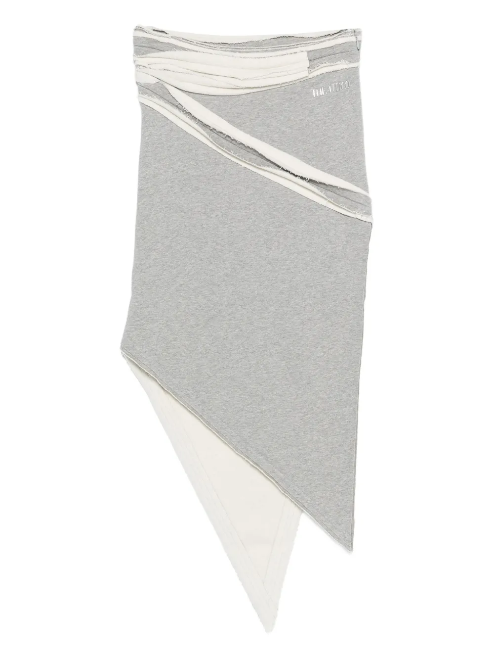 The Attico asymmetric midi skirt | Grey | Image 1