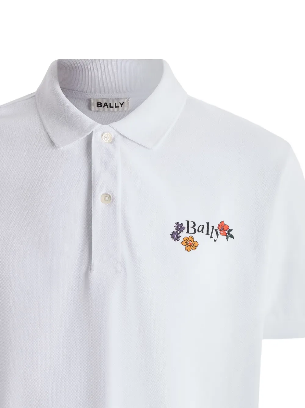 Bally Poloshirt met logo Wit