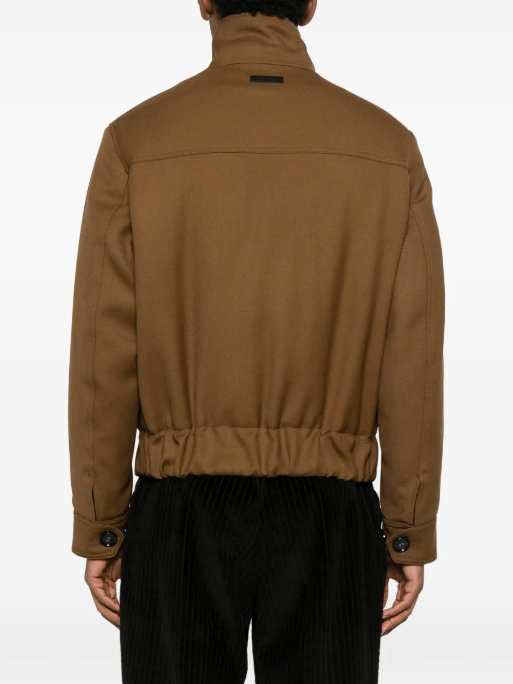 Ami Alexandre Mattiussi Flap-pocket Button Jacket In Brown