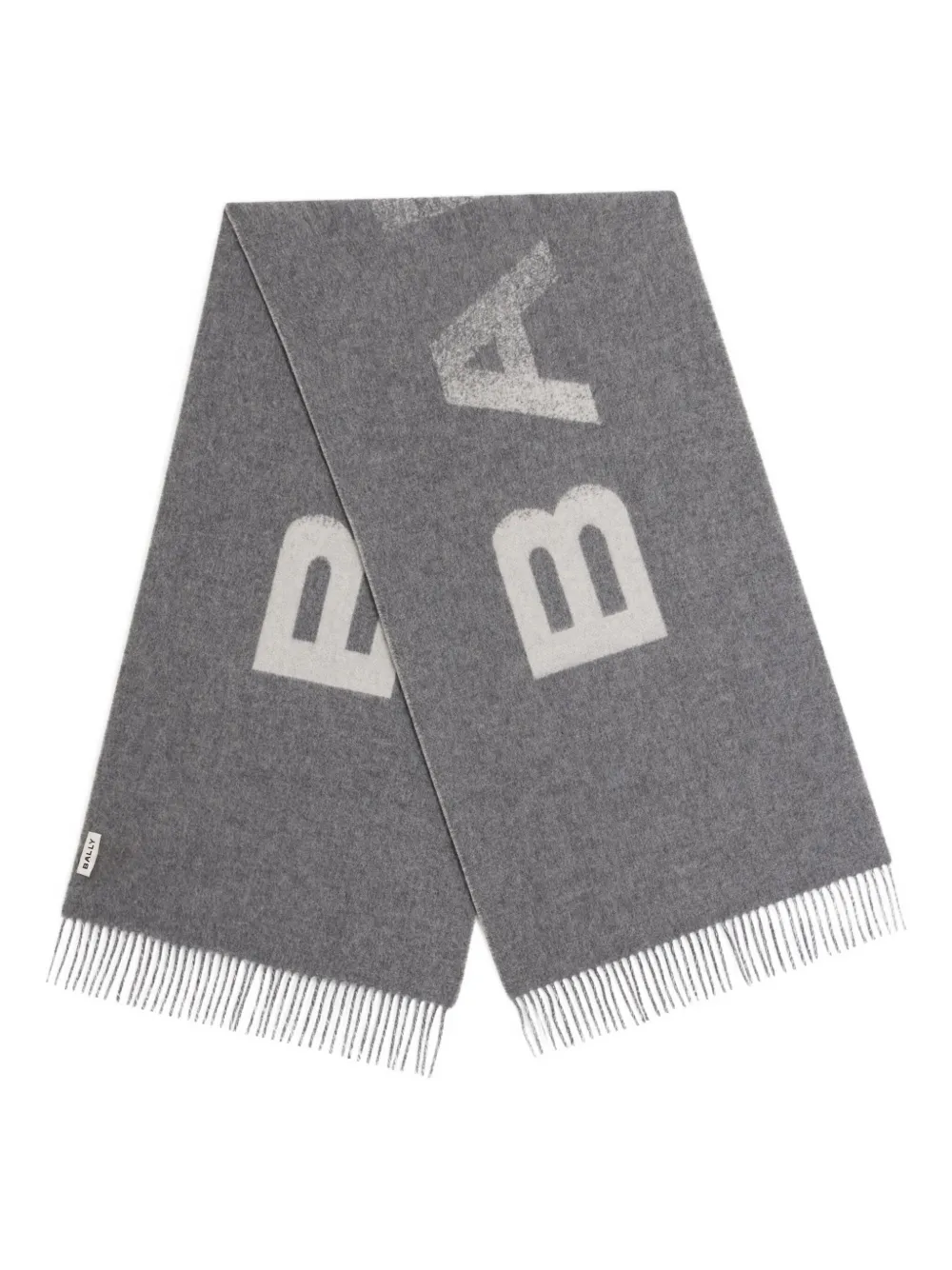 Bally logo-detailing scarf | Grey | Image 1