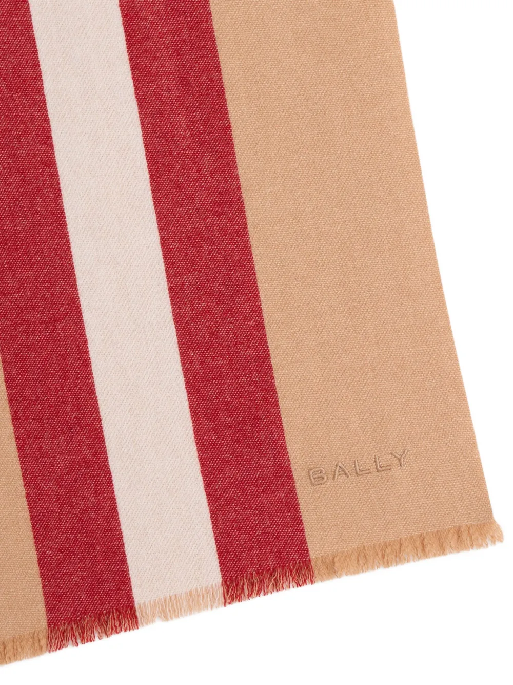 Bally ribbon wool scarf - Beige
