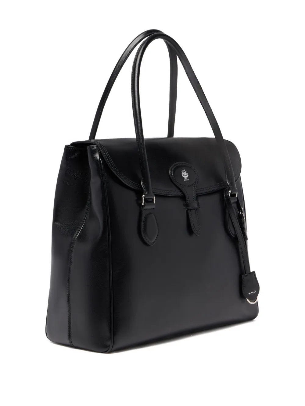 Bally Beckett leren shopper Zwart