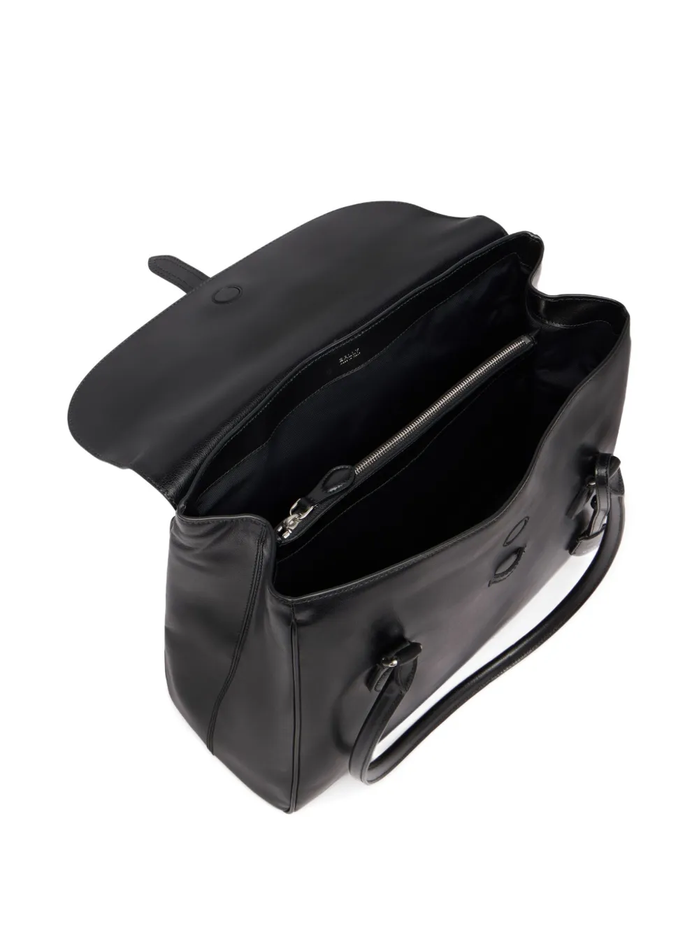 Bally Beckett leren shopper Zwart