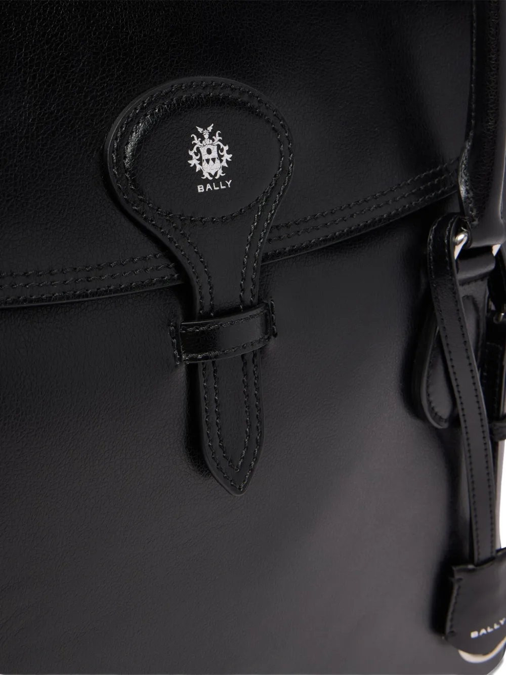 Bally Beckett leren shopper Zwart