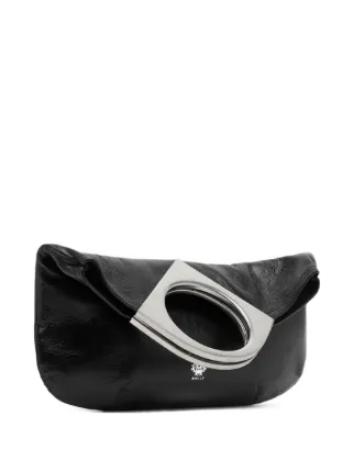 Bally Mini Anni Leather Clutch Bag | Black | FARFETCH