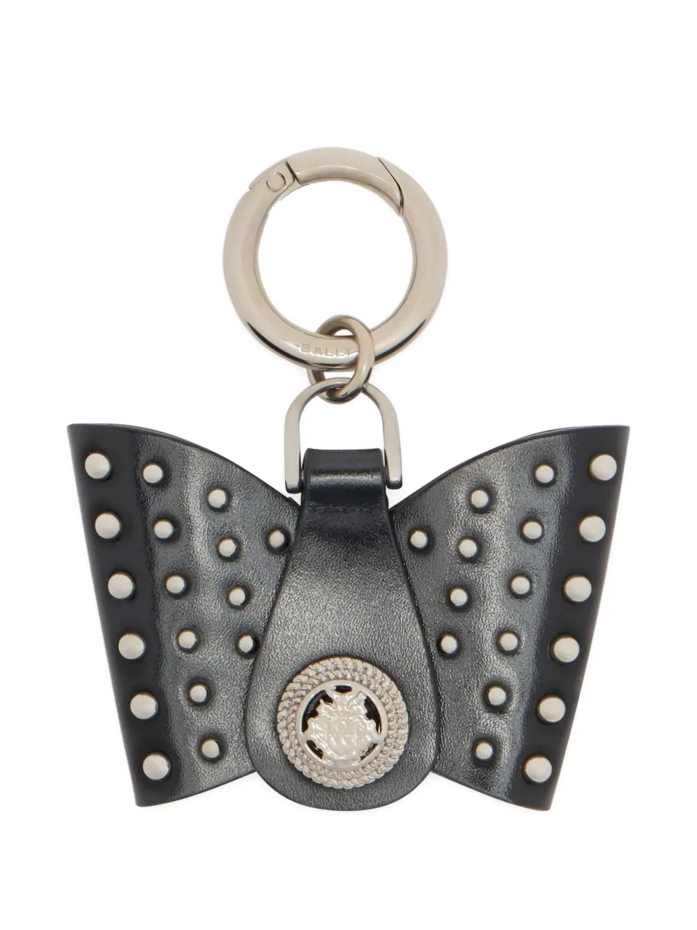 Bally B-bow studded leather charm - ブラック Bally B-bow studded leather charm - ブラック