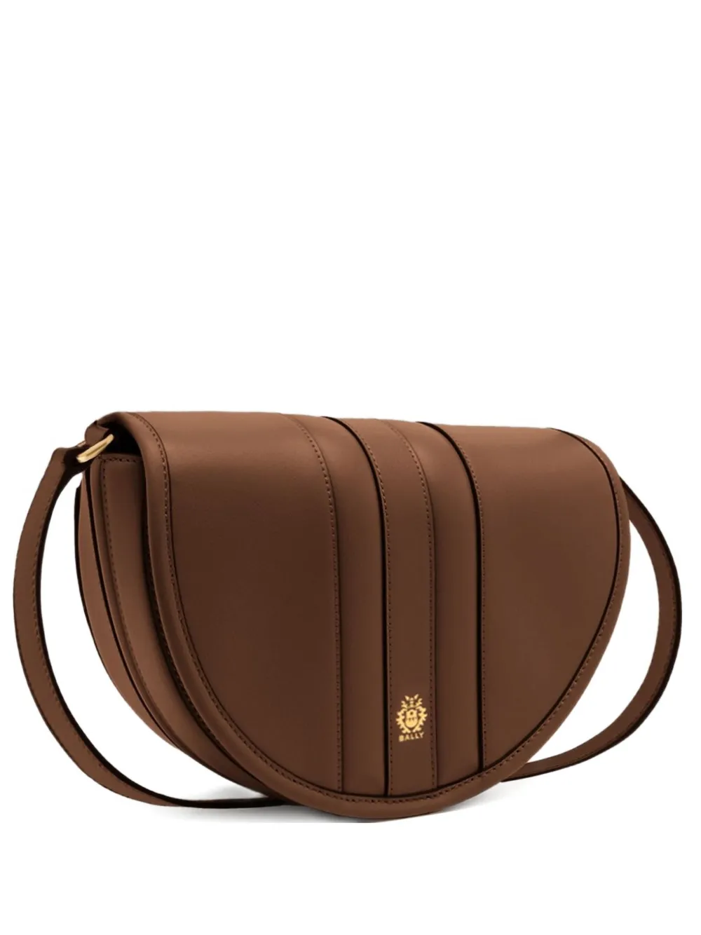 Bally Signature leren crossbodytas - Bruin