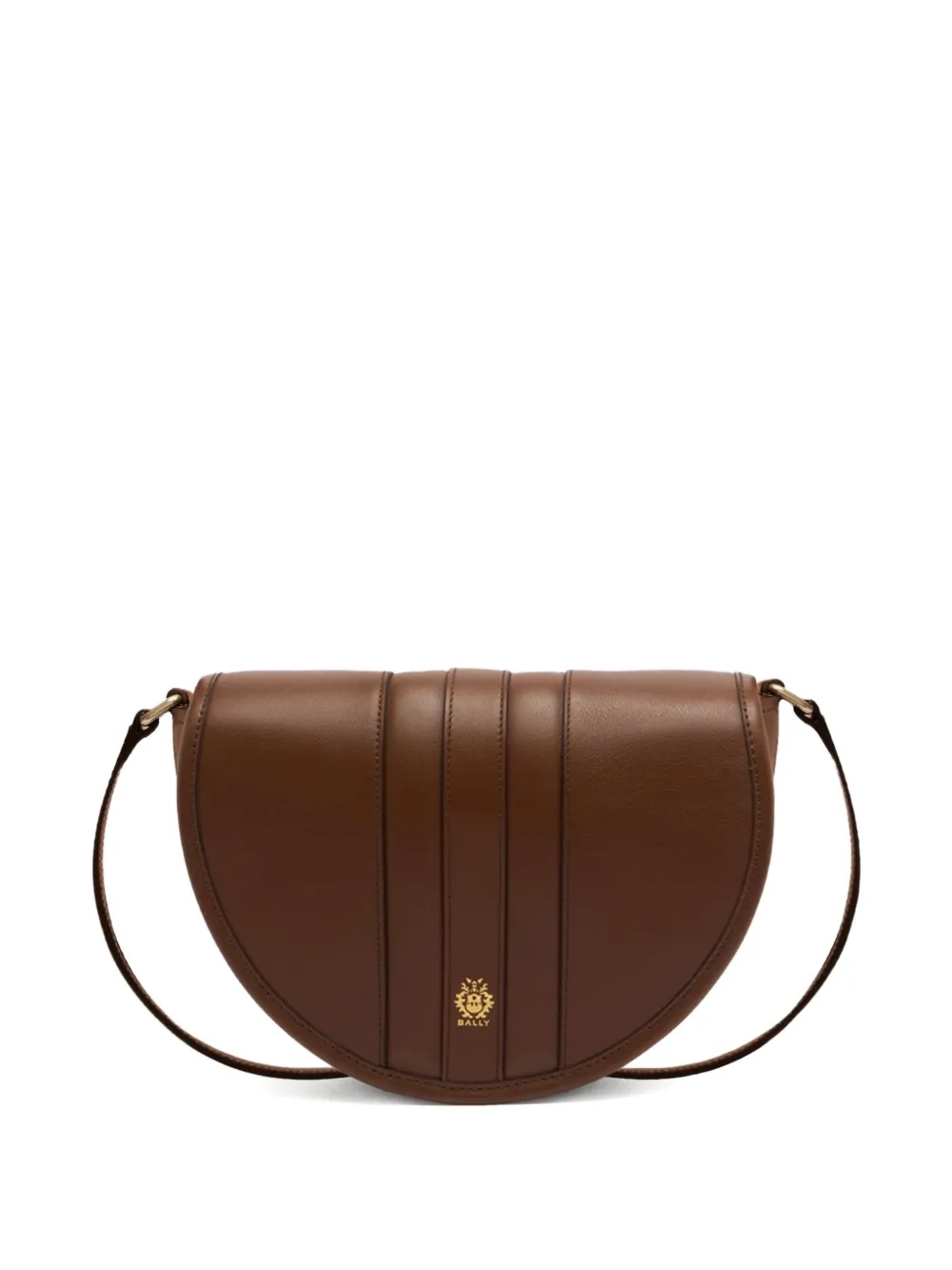 Bally Signature Leather Crossbody Bag In Brown