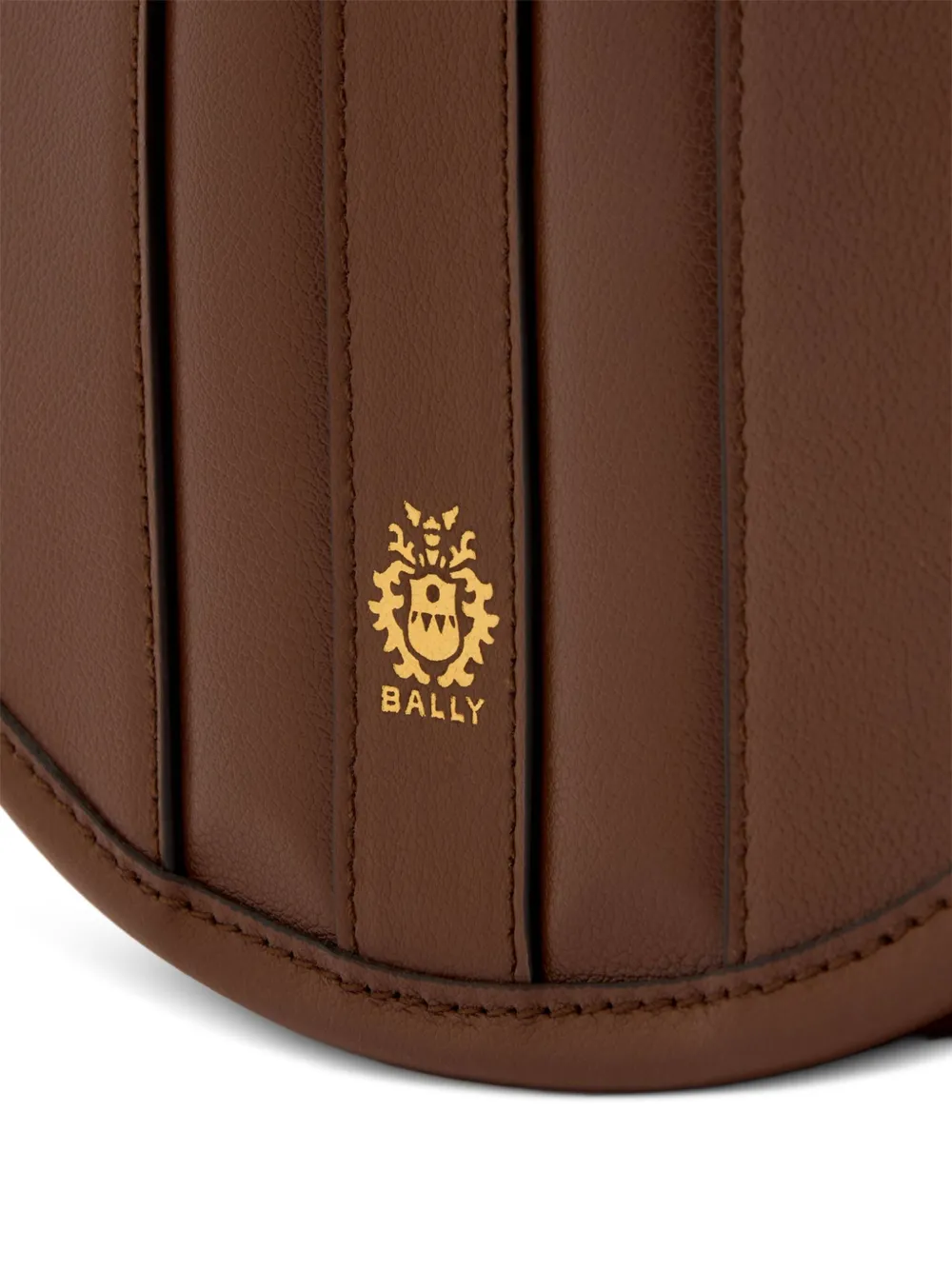 Bally Signature Leather Crossbody Bag In Brown
