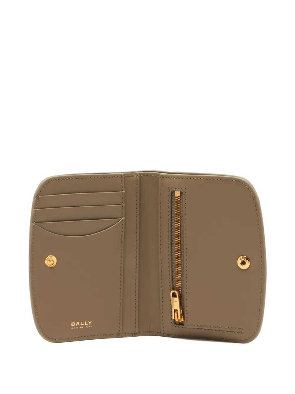 Bally Deco portemonnee met logoplakkaat Beige