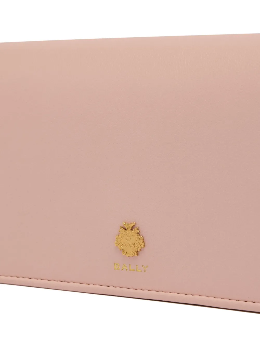 Bally Logo-detail Leather Wallet In Pink