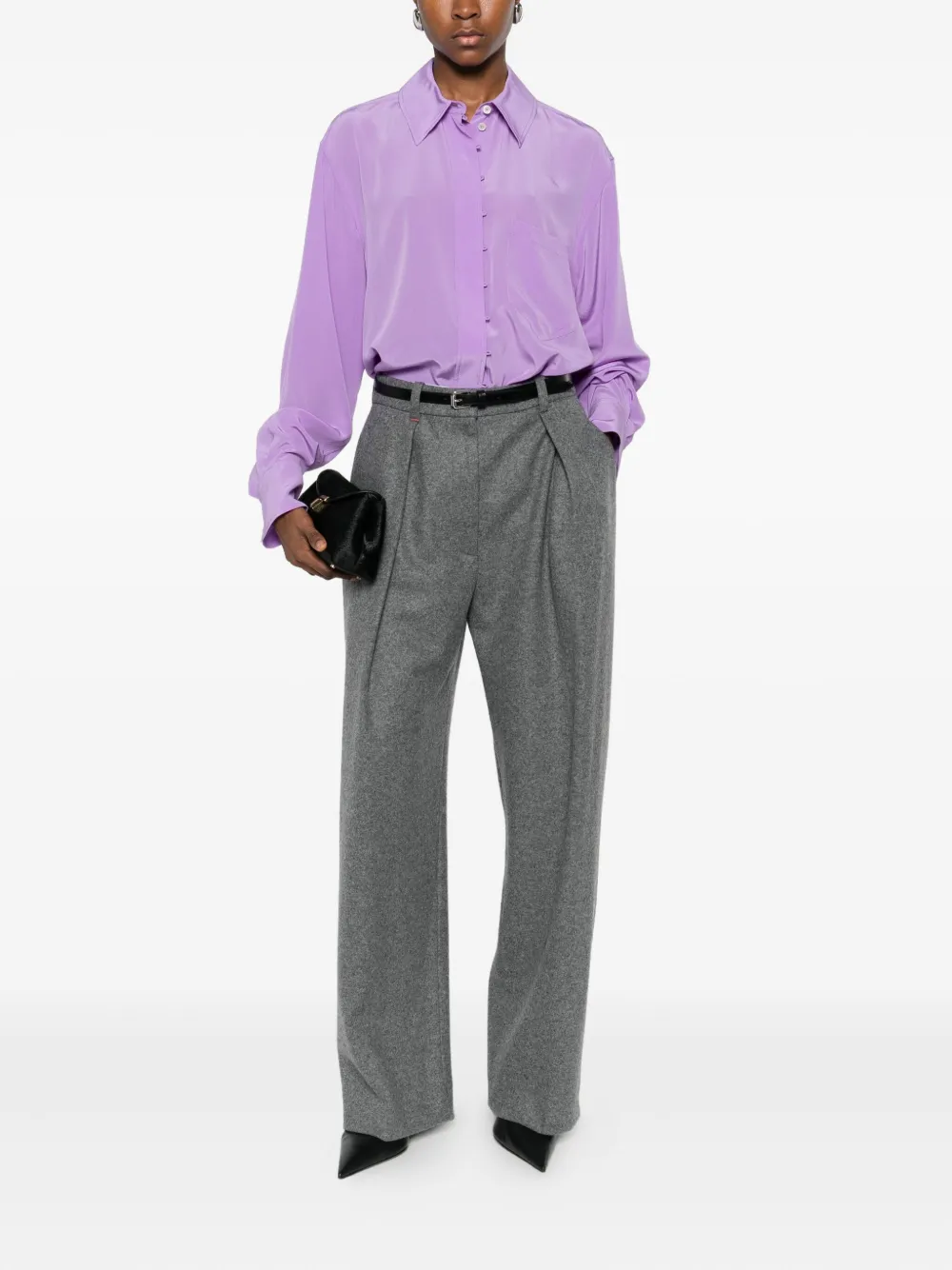 Victoria Beckham Button-down Shirt In Purple