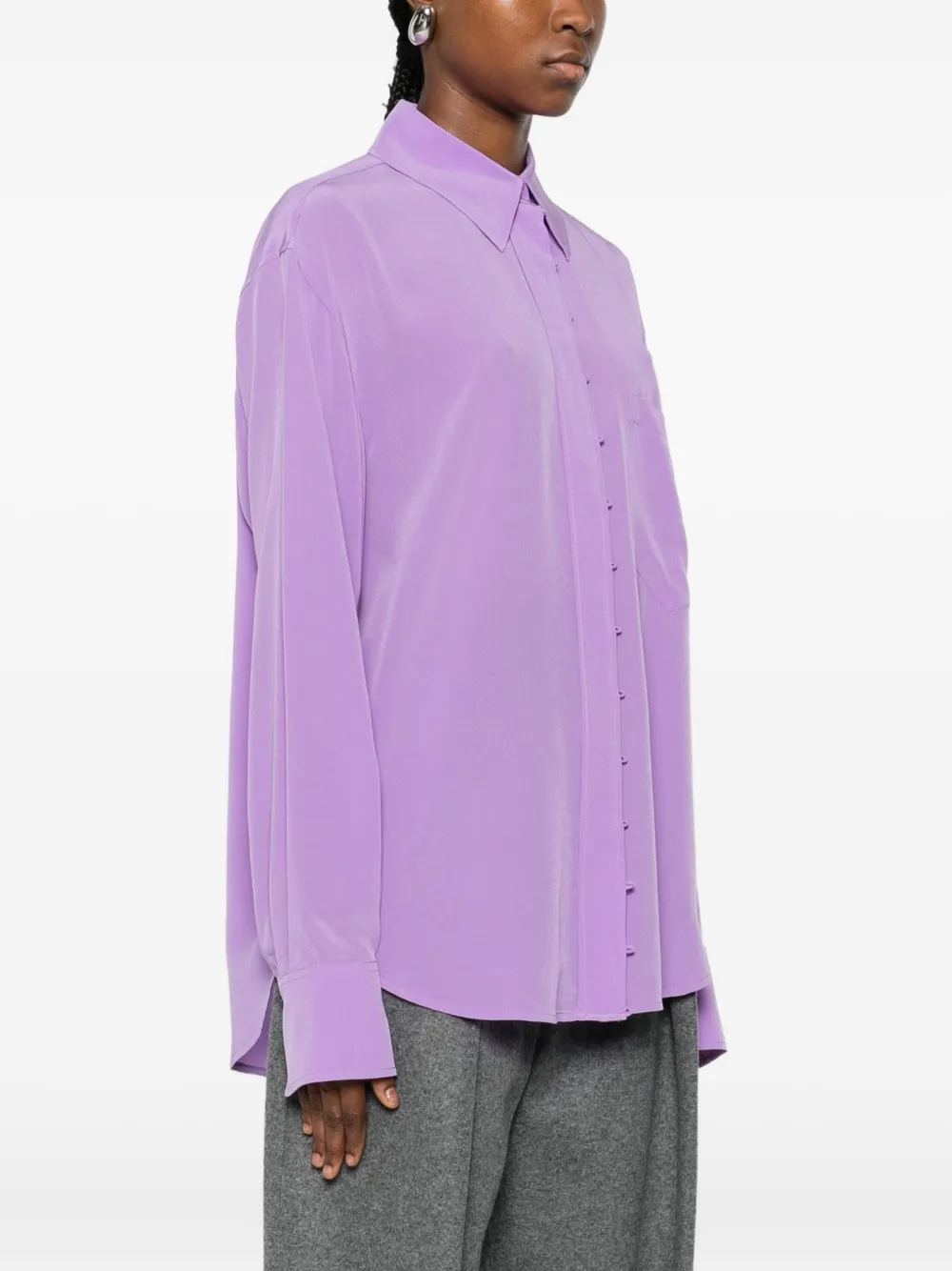 Victoria Beckham Button-down Shirt In Purple