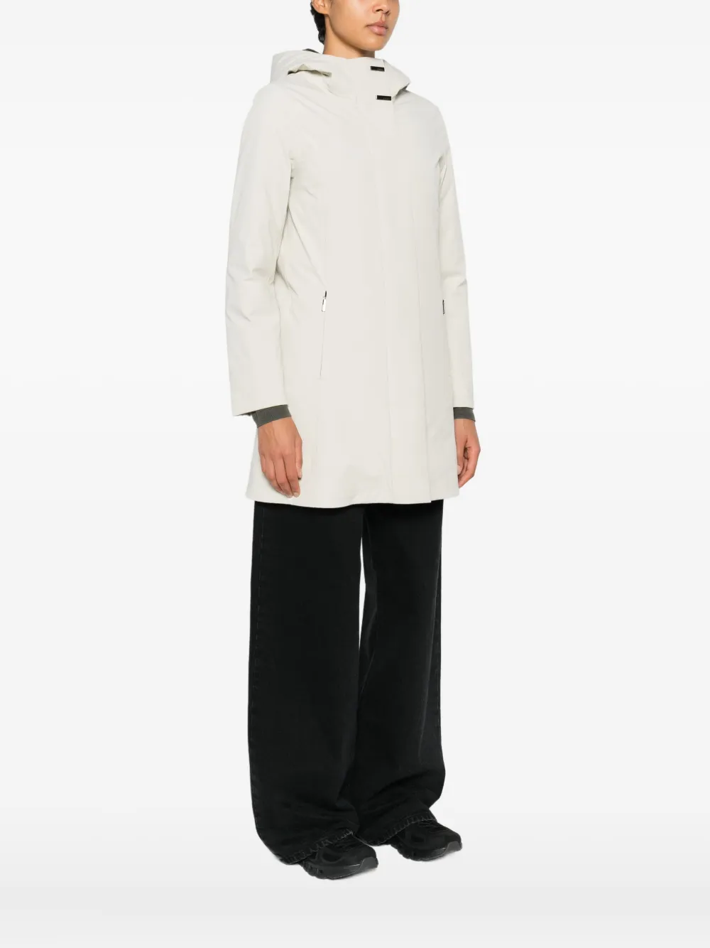 Roberto Ricci Designs Hooded Coat In White