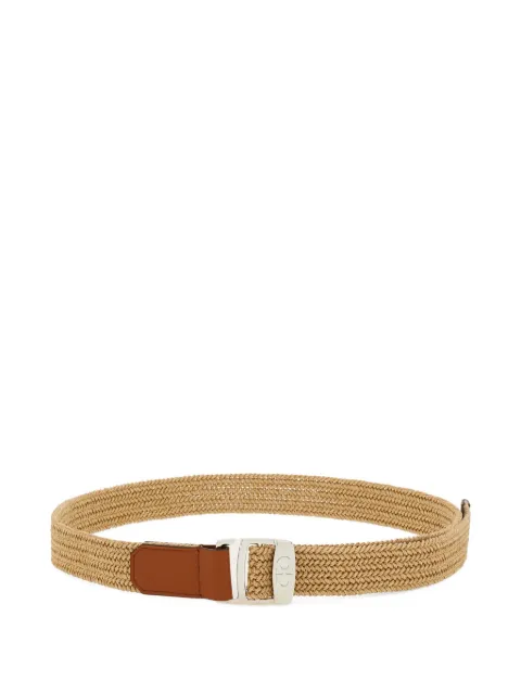 Ferragamo Cinto trançado com fivela Gancini