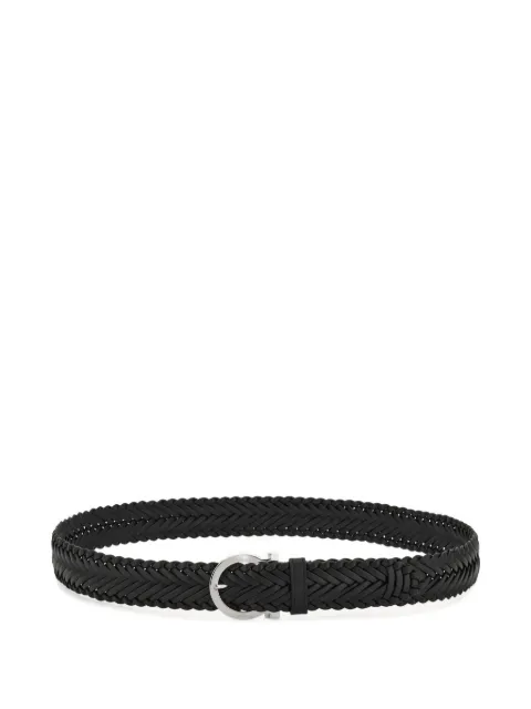 Ferragamo woven Gancini buckle belt