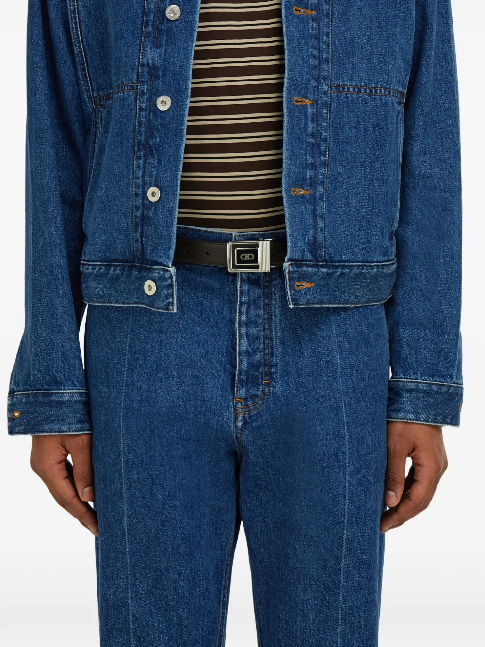 Ferragamo reversible geometric buckle belt | Image 2