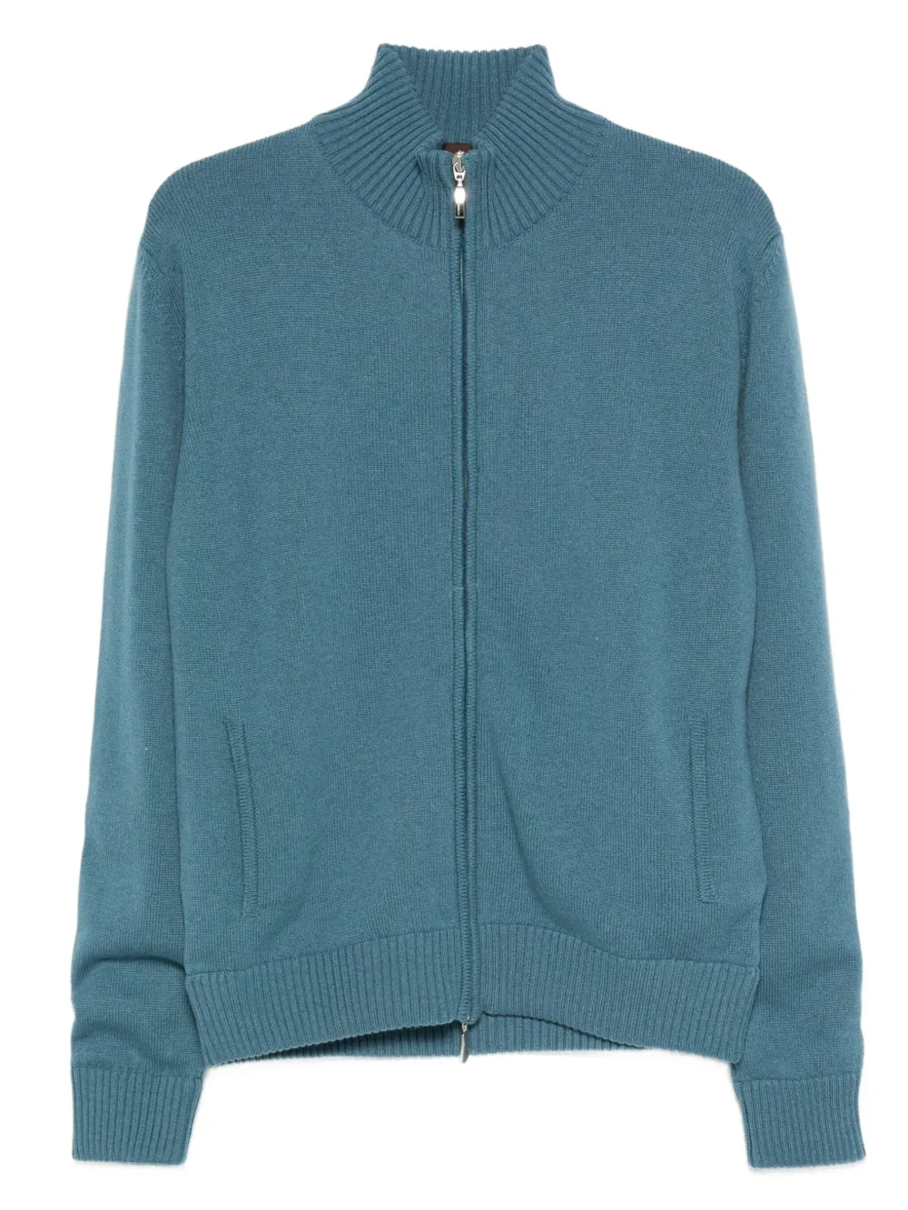 Doriani Cashmere zip cardigan | Blue | Image 1