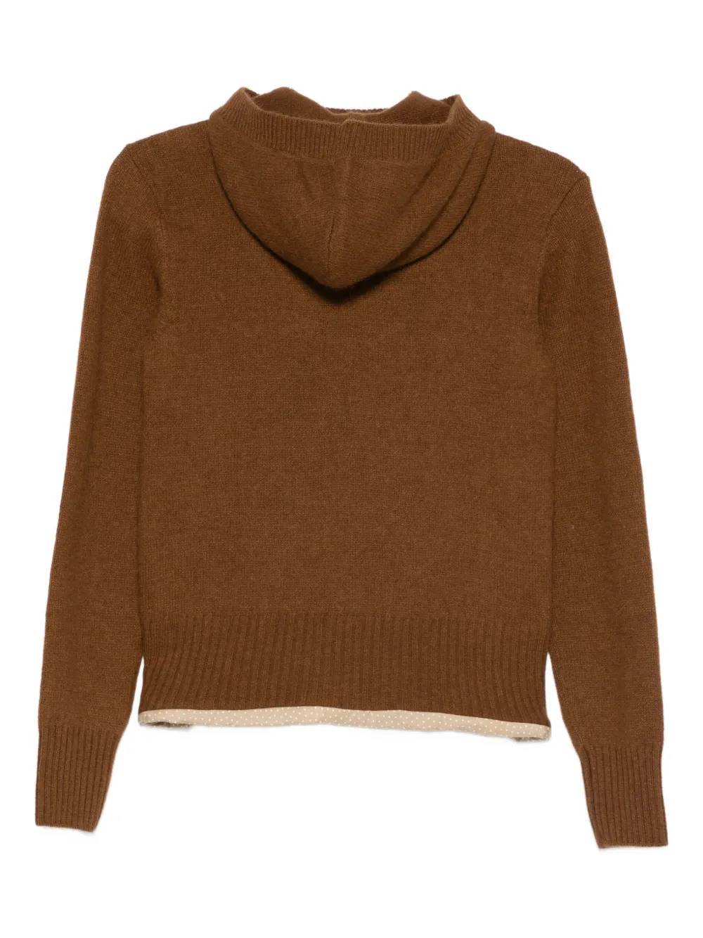 Undercover Contrasting-trim Jumper In Brown
