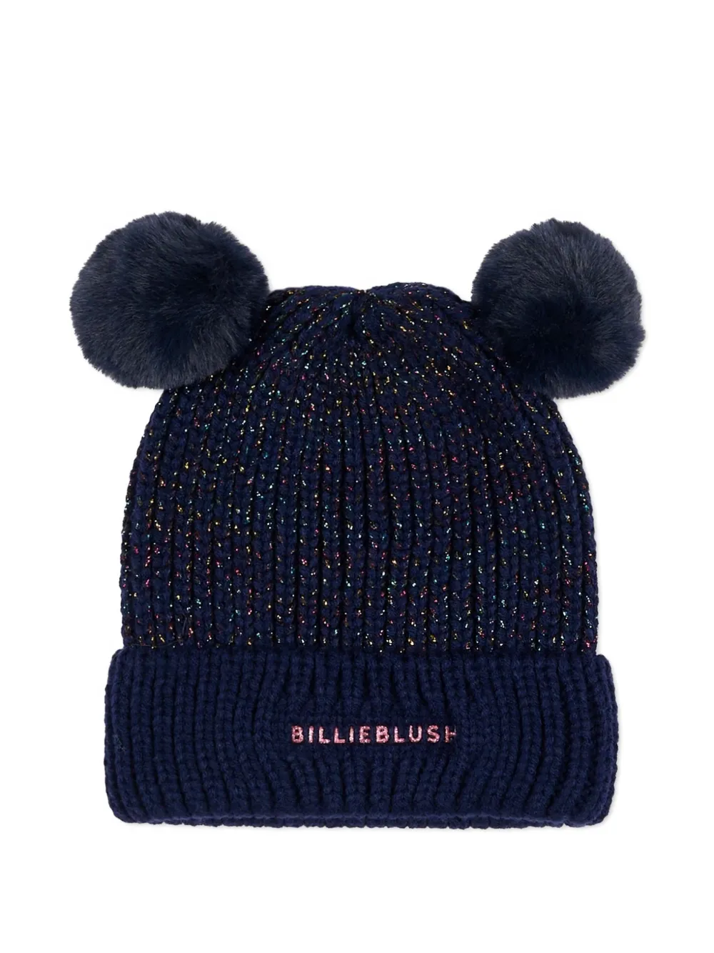 Billieblush Kids' Pom-pom Beanie Hat In Blue