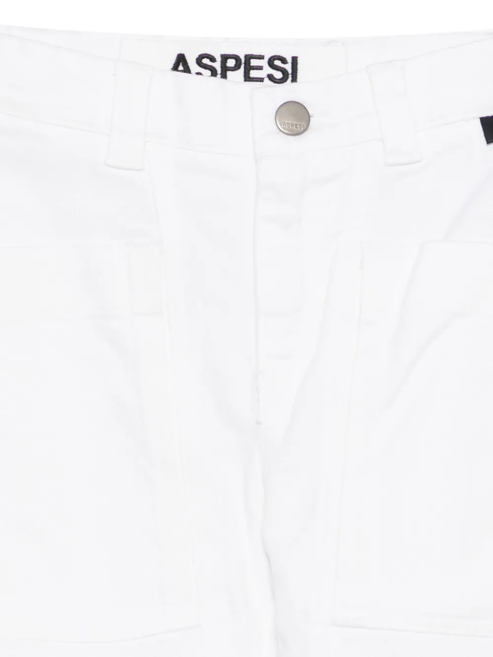 Aspesi Kids Broek met opgestikte zak Wit