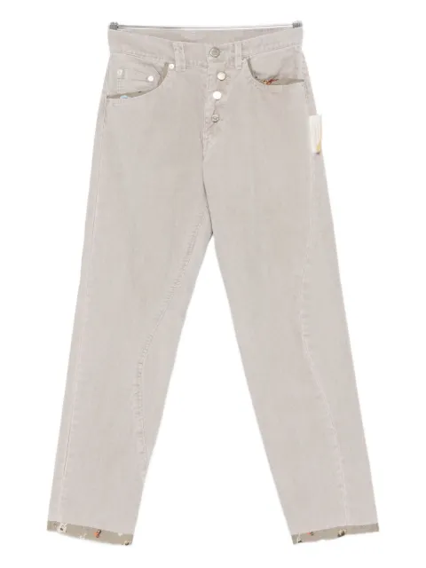 Undercover floral-trim trousers