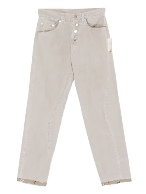 Undercover floral-trim trousers