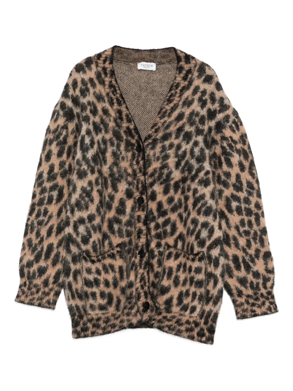 LANEUS KID leopard-print cardigan | Brown | Image 1