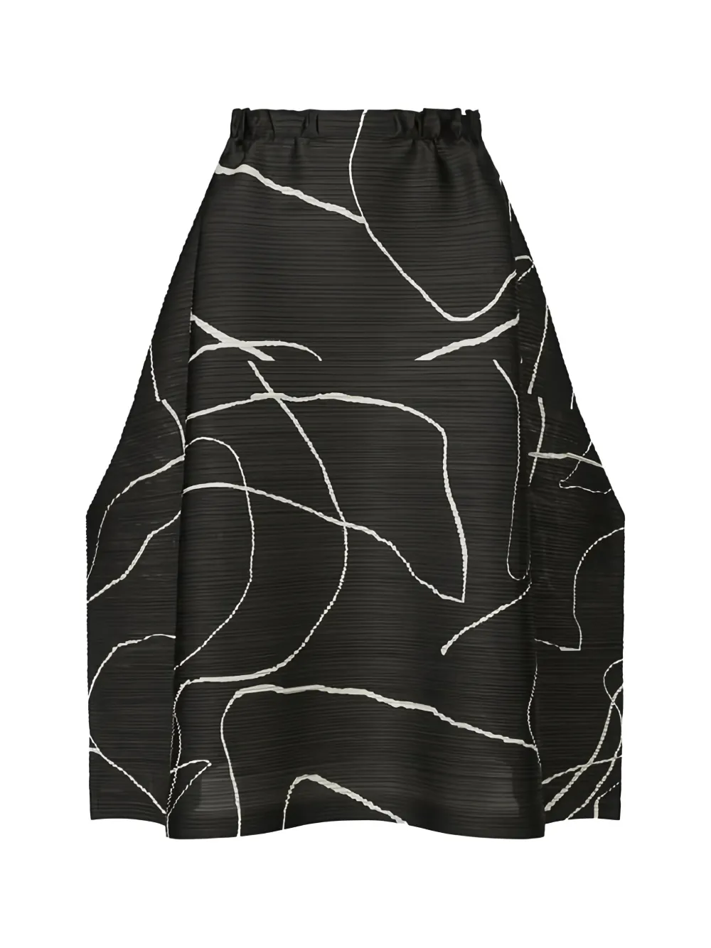 Pleats Please Issey Miyake Pause pleated midi skirt - Zwart