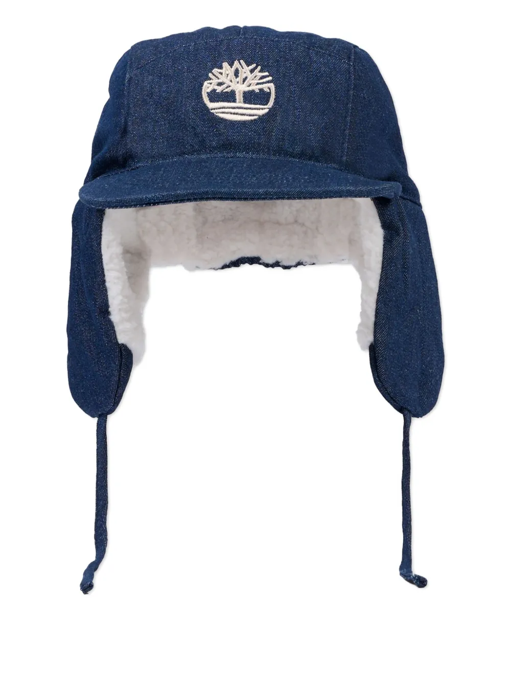 Timberland Kids logo earflap hat | Blue | Image 1