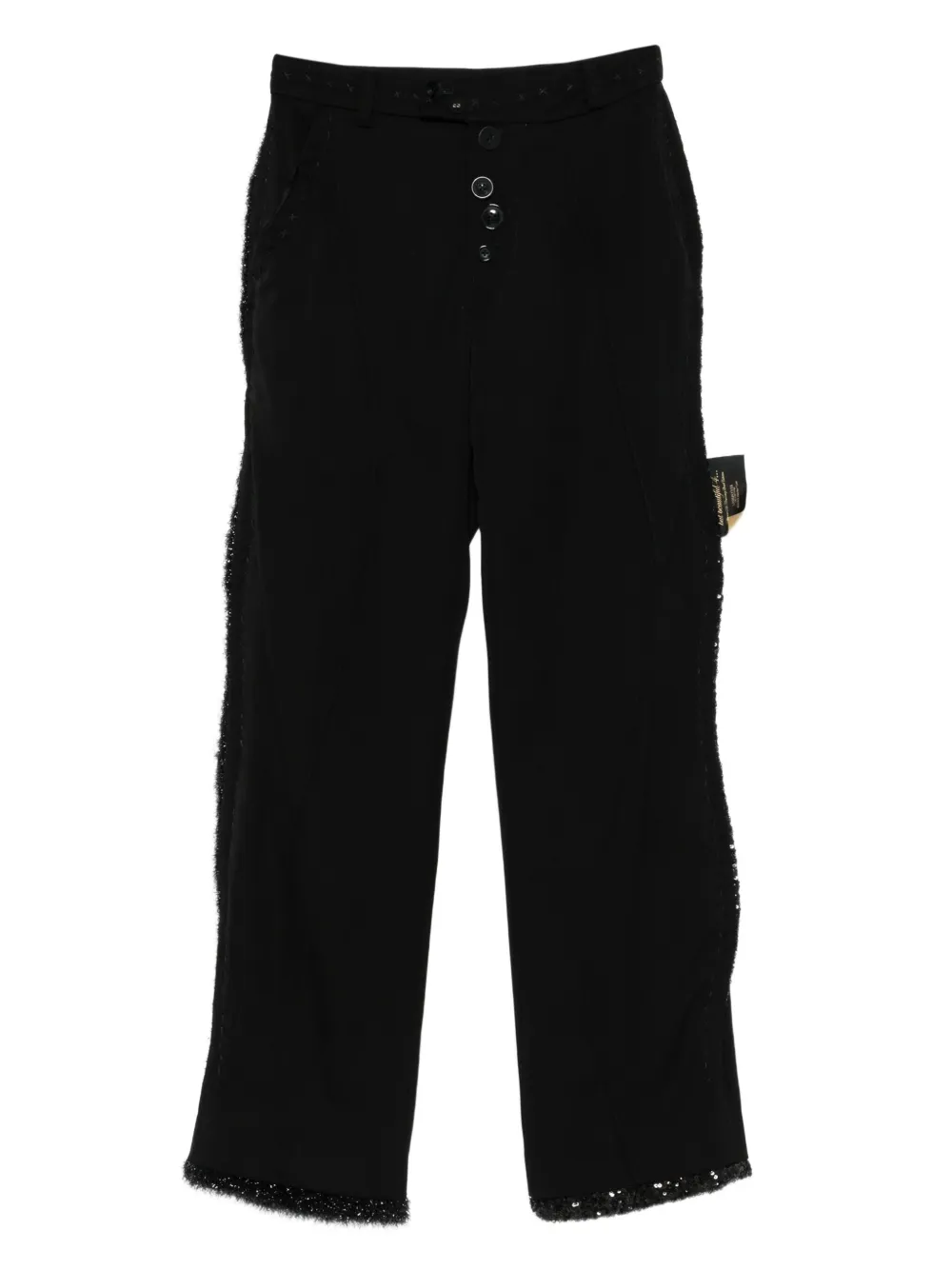 Undercover glitter-embellished trousers - Nero