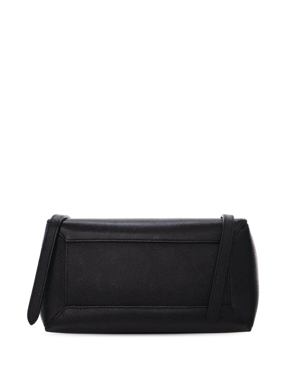 Pre-owned Celine 2010-2025 Micro Grained Calfskin Belt Bag Satchel In Black