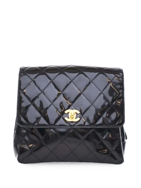 CHANEL Pre-Owned sac à dos matelassé à logo CC (1996-1997)