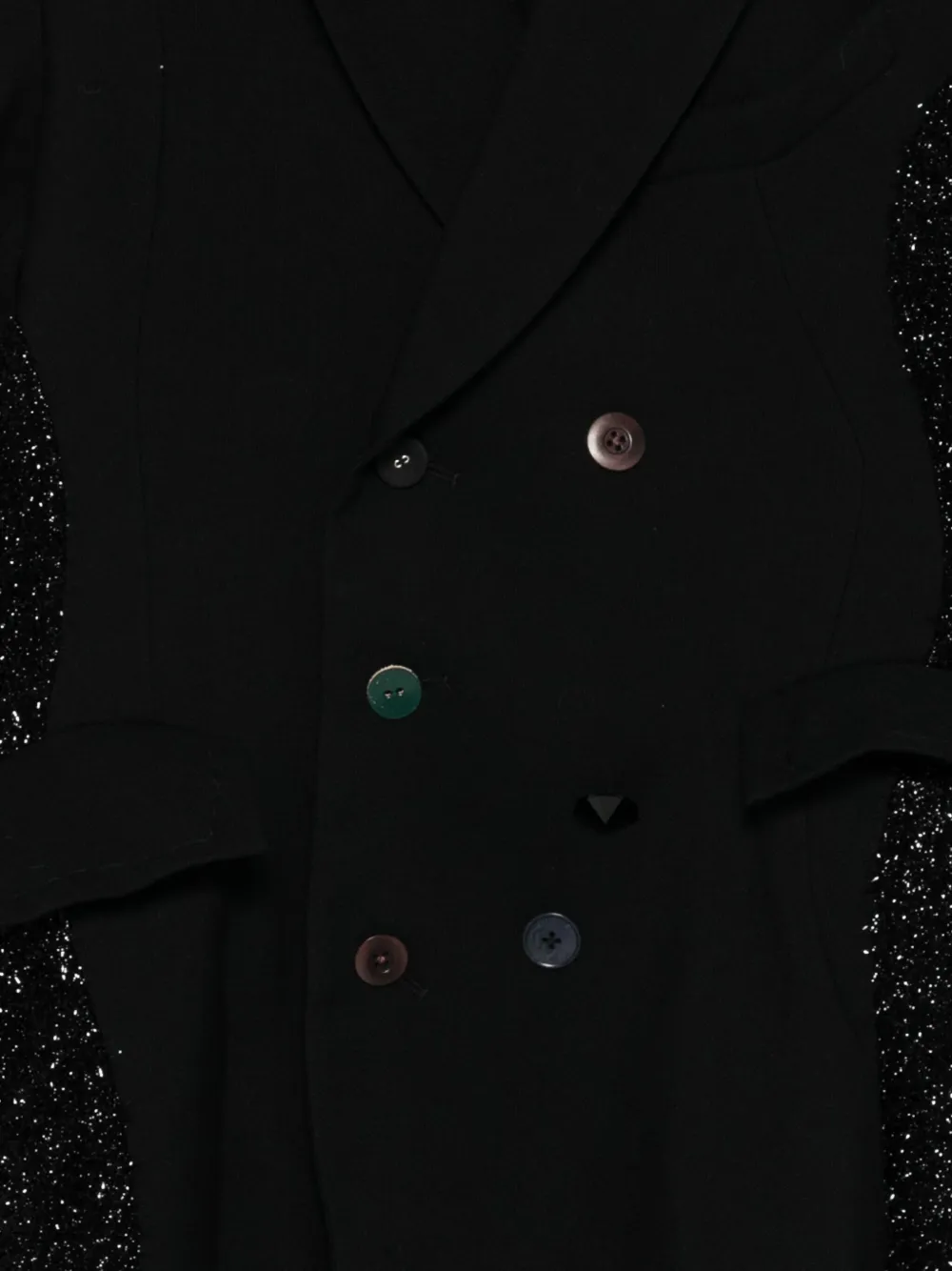 Undercover Jas met dubbele rij knopen Zwart