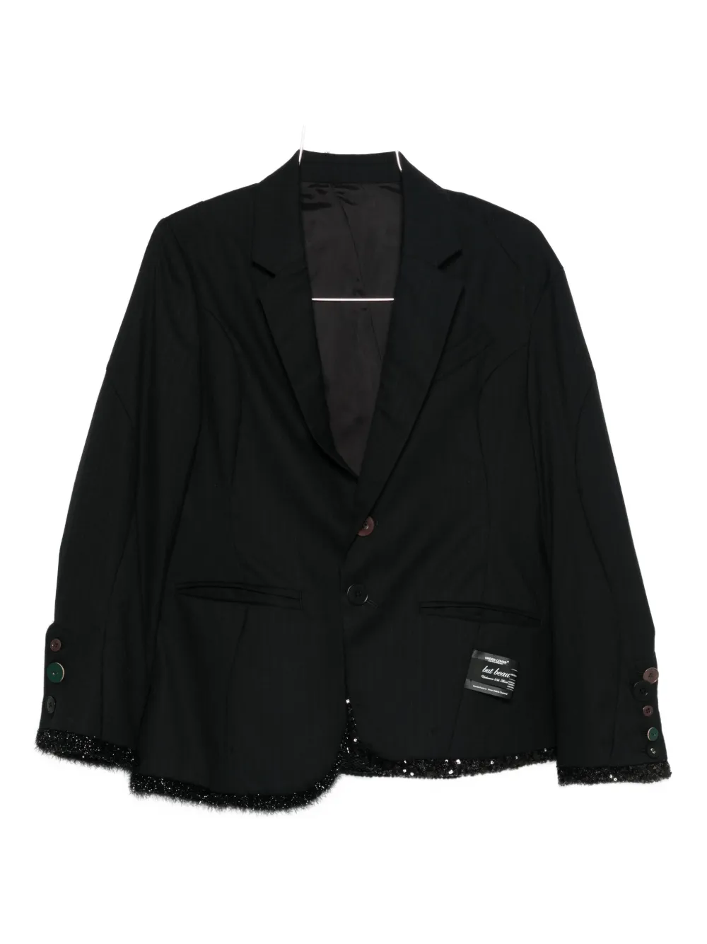 Undercover Sequin-embellished Blazer In Black