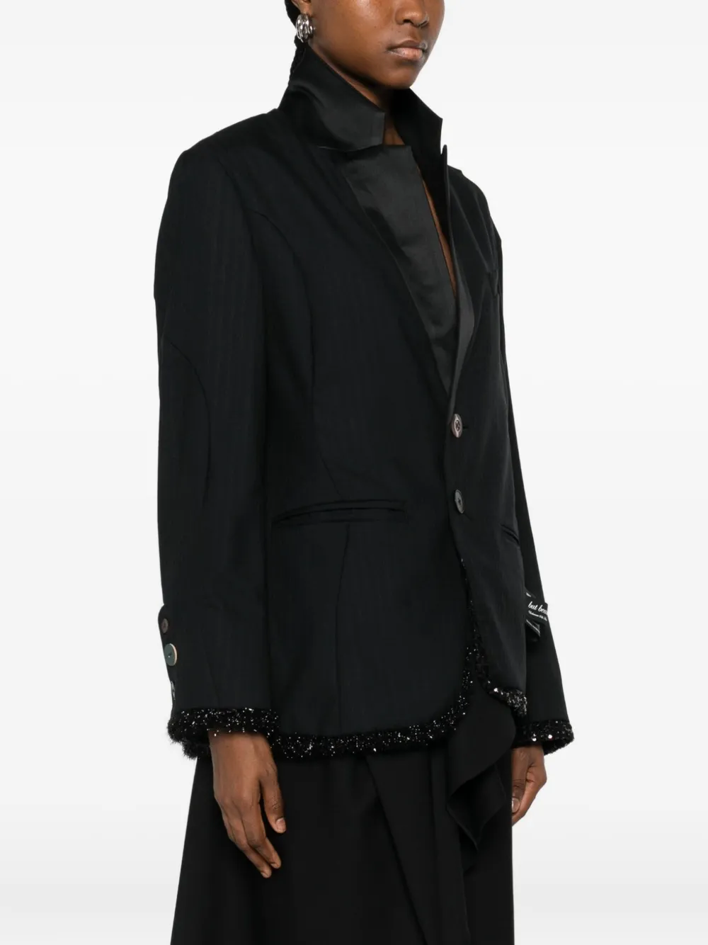 Undercover Sequin-embellished Blazer In Black