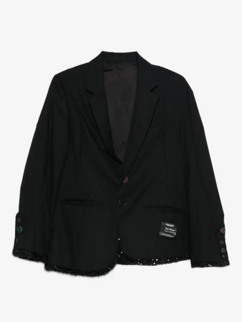 Undercover blazer con detalle de lentejuelas