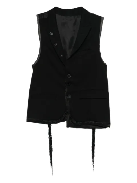 Undercover bead-embellishment waistcoat