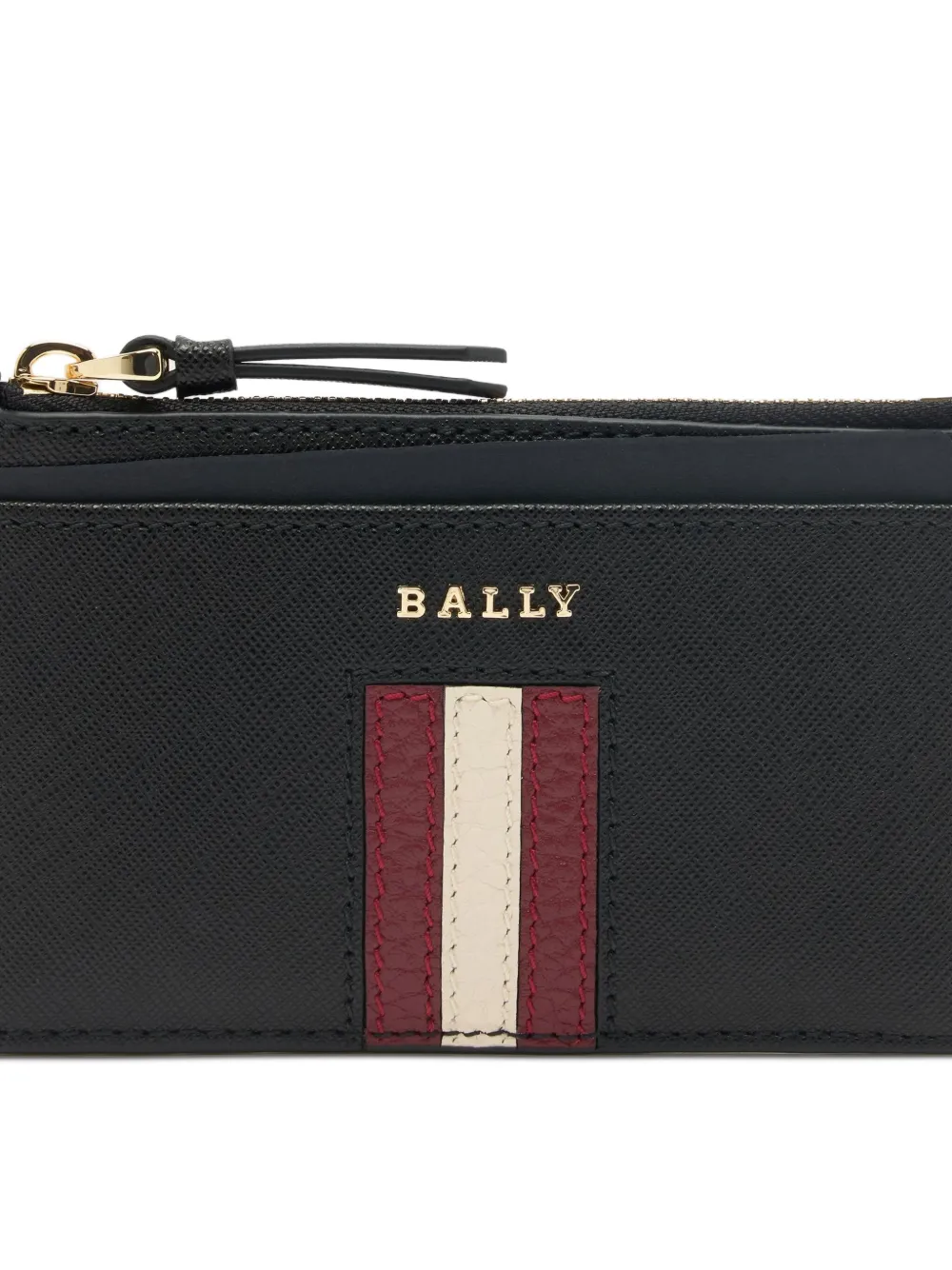 Bally Leren pasjeshouder Zwart