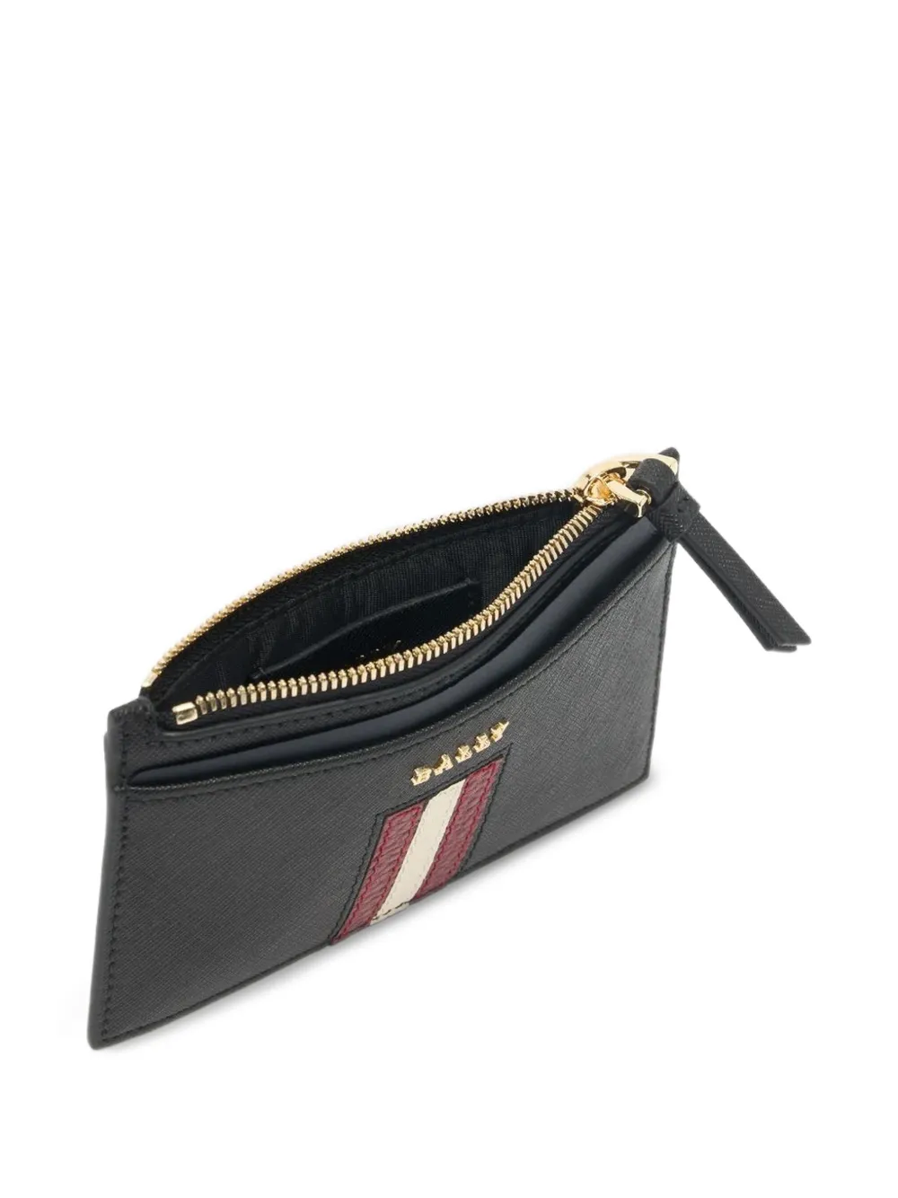 Bally Leren pasjeshouder Zwart