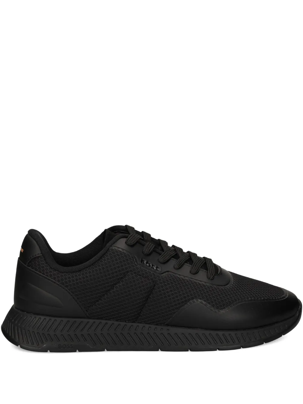 Hugo Boss Lace-up Sneakers In Black
